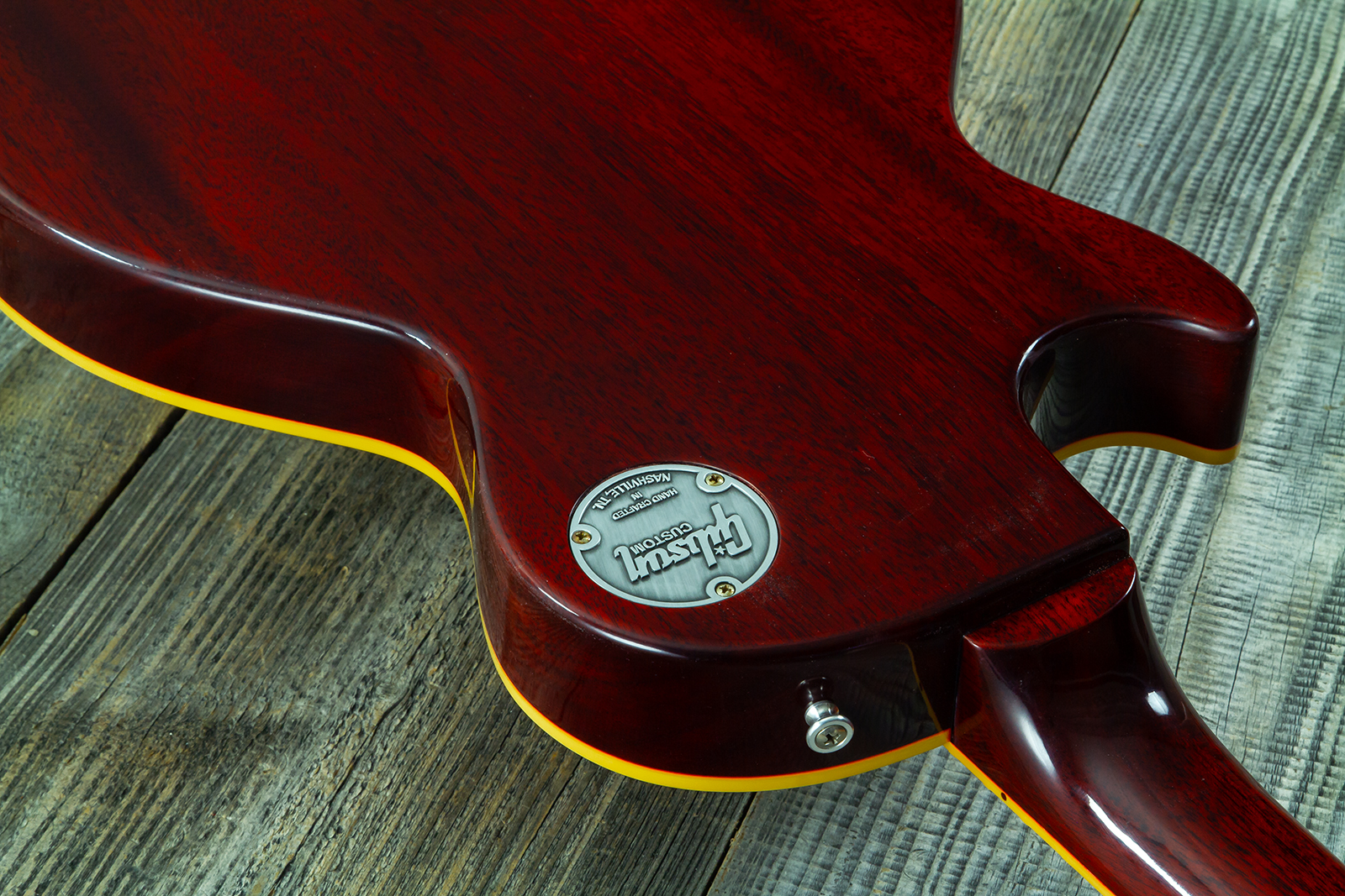 Gibson Custom Shop Les Paul Standard 1960 Reissue 2h Ht Rw #04234 - Vos Tangerine Burst - Single cut electric guitar - Variation 12