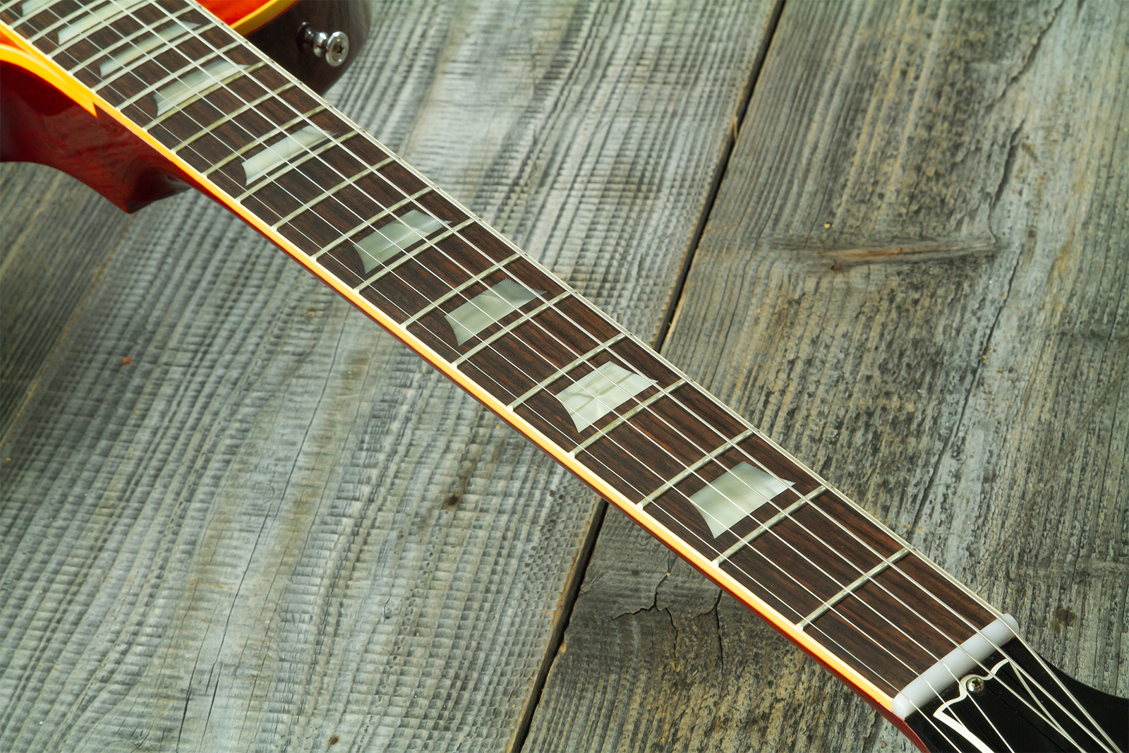 Gibson Custom Shop Les Paul Standard 1960 Reissue 2h Ht Rw #04495 - Vos Tangerine Burst - Single cut electric guitar - Variation 5