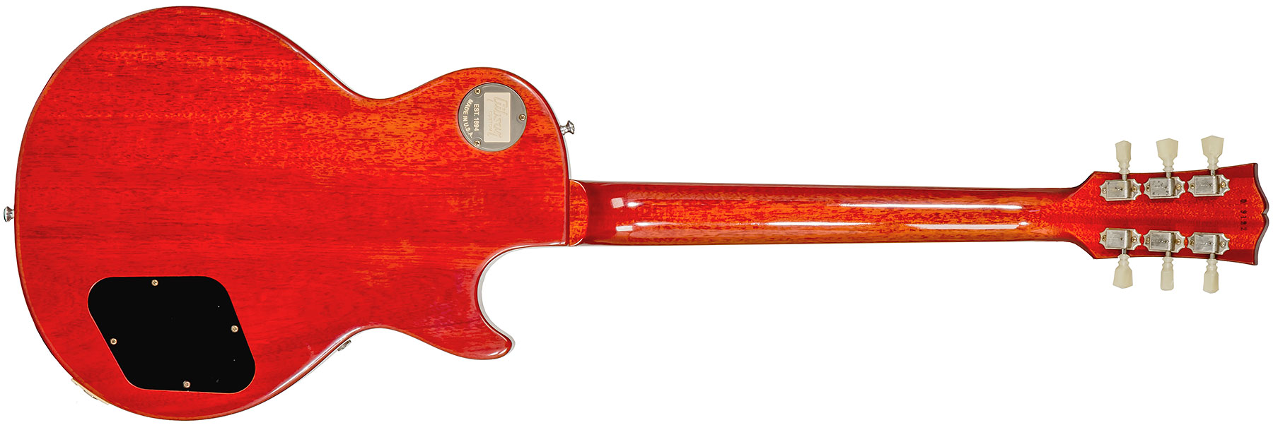 Gibson Custom Shop Les Paul Standard 1960 Reissue Lh Gaucher 2h Ht Rw #09122 - Vos Tangerine Burst - Left-handed electric guitar - Variation 1