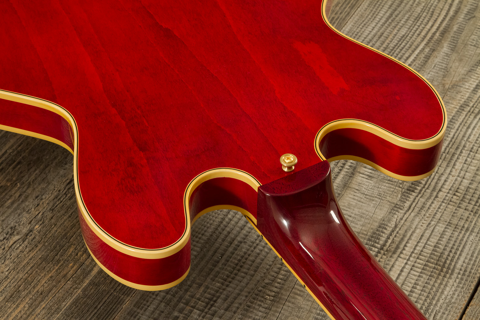 Gibson Custom Shop M2m Es355 1959 Bigsby Custom Made Plate 2h Trem Eb #a950134 - Vos 60s Cherry - Semi-hollow electric guitar - Variation 9