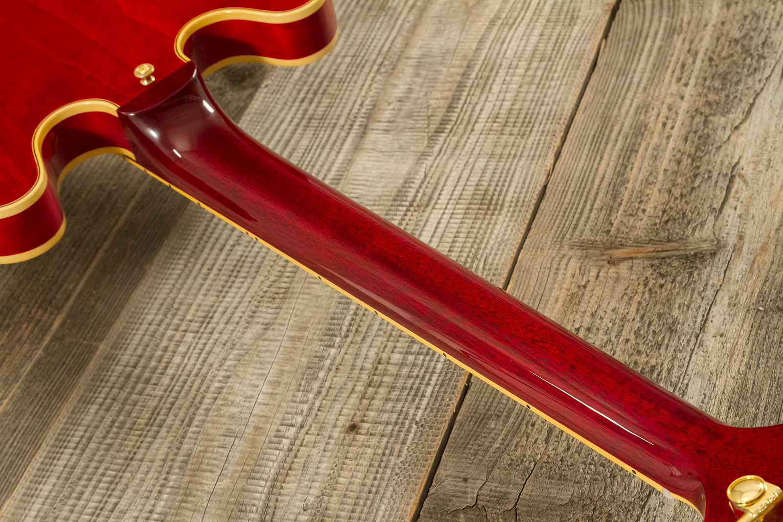 Gibson Custom Shop M2m Es355 1959 Bigsby Custom Made Plate 2h Trem Eb #a950134 - Vos 60s Cherry - Semi-hollow electric guitar - Variation 10