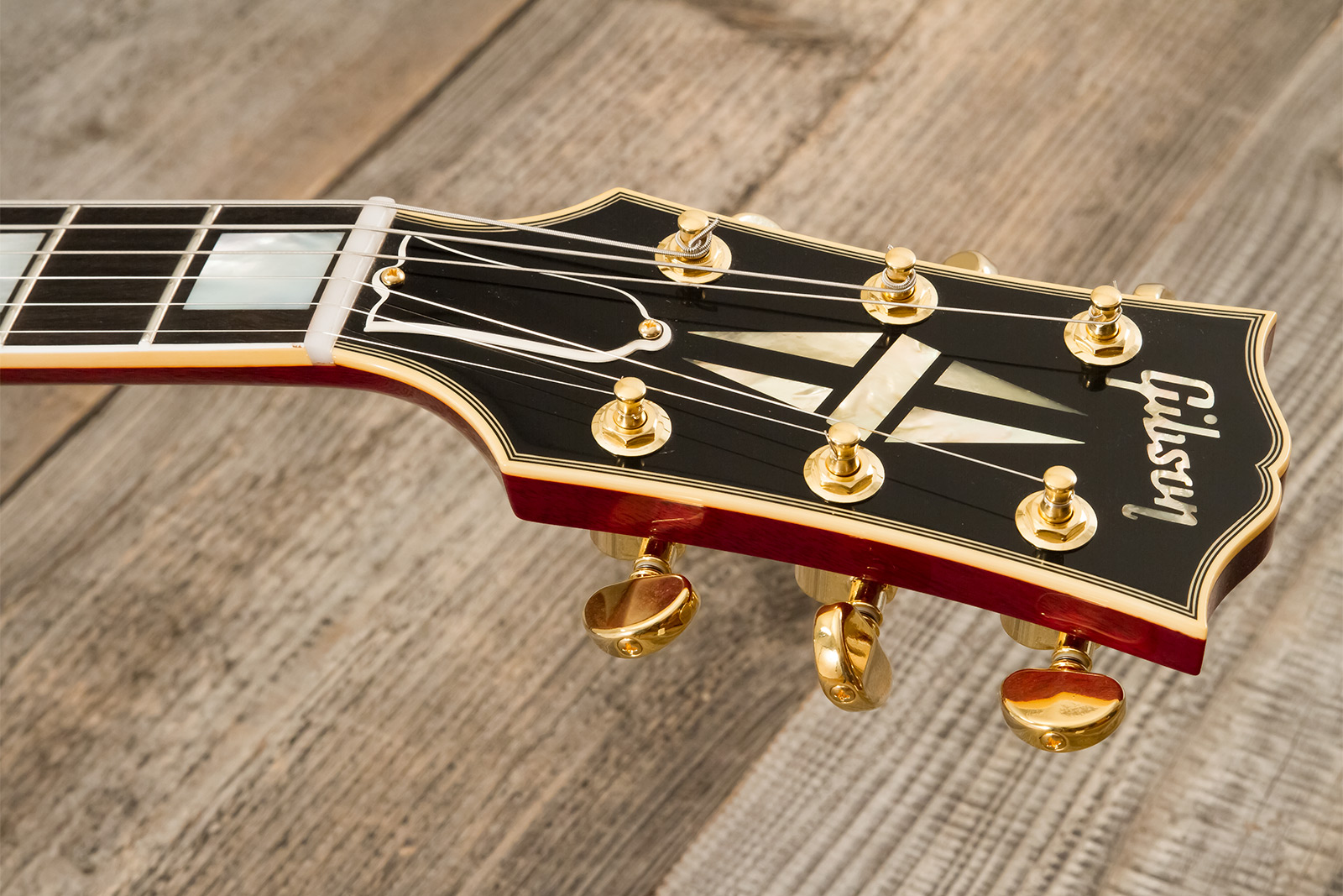 Gibson Custom Shop M2m Es355 1959 Bigsby Custom Made Plate 2h Trem Eb #a950134 - Vos 60s Cherry - Semi-hollow electric guitar - Variation 6