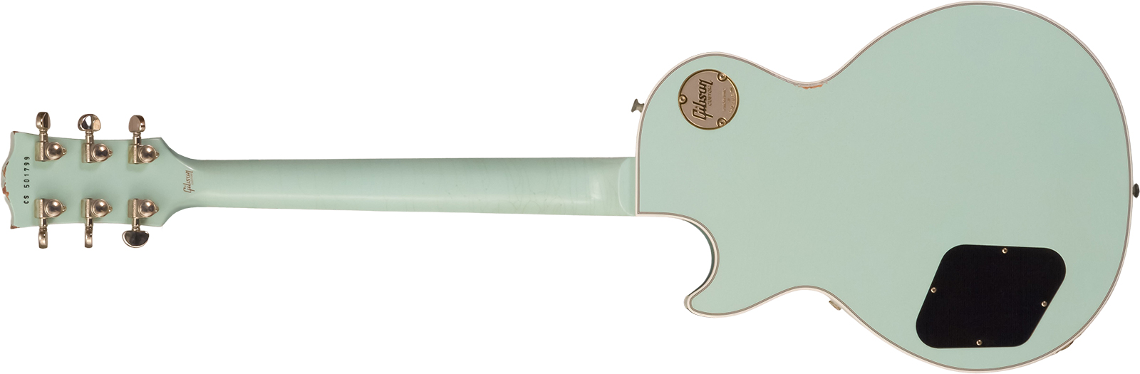 Gibson Custom Shop M2m Les Paul Custom 2h Ht Eb #cs501799 - Murphy Lab Aged Kerry Green - Single cut electric guitar - Variation 1