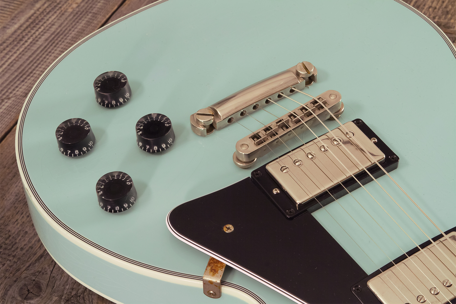 Gibson Custom Shop M2m Les Paul Custom 2h Ht Eb #cs501799 - Murphy Lab Aged Kerry Green - Single cut electric guitar - Variation 3
