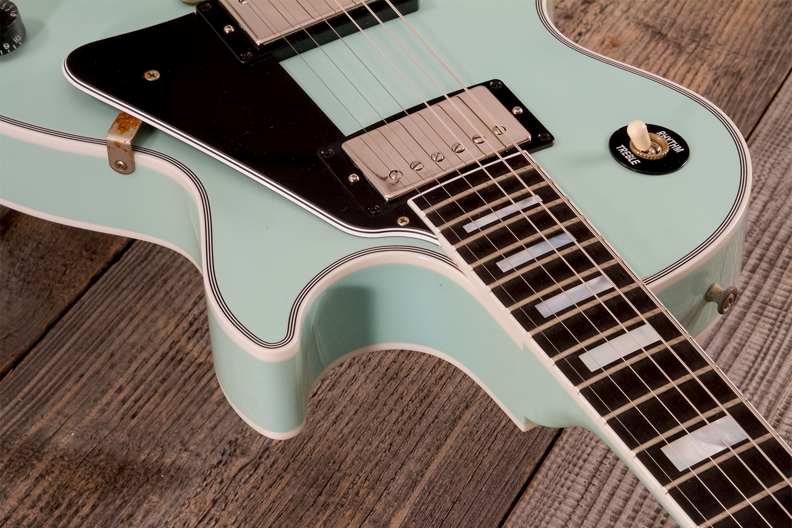 Gibson Custom Shop M2m Les Paul Custom 2h Ht Eb #cs501799 - Murphy Lab Aged Kerry Green - Single cut electric guitar - Variation 4