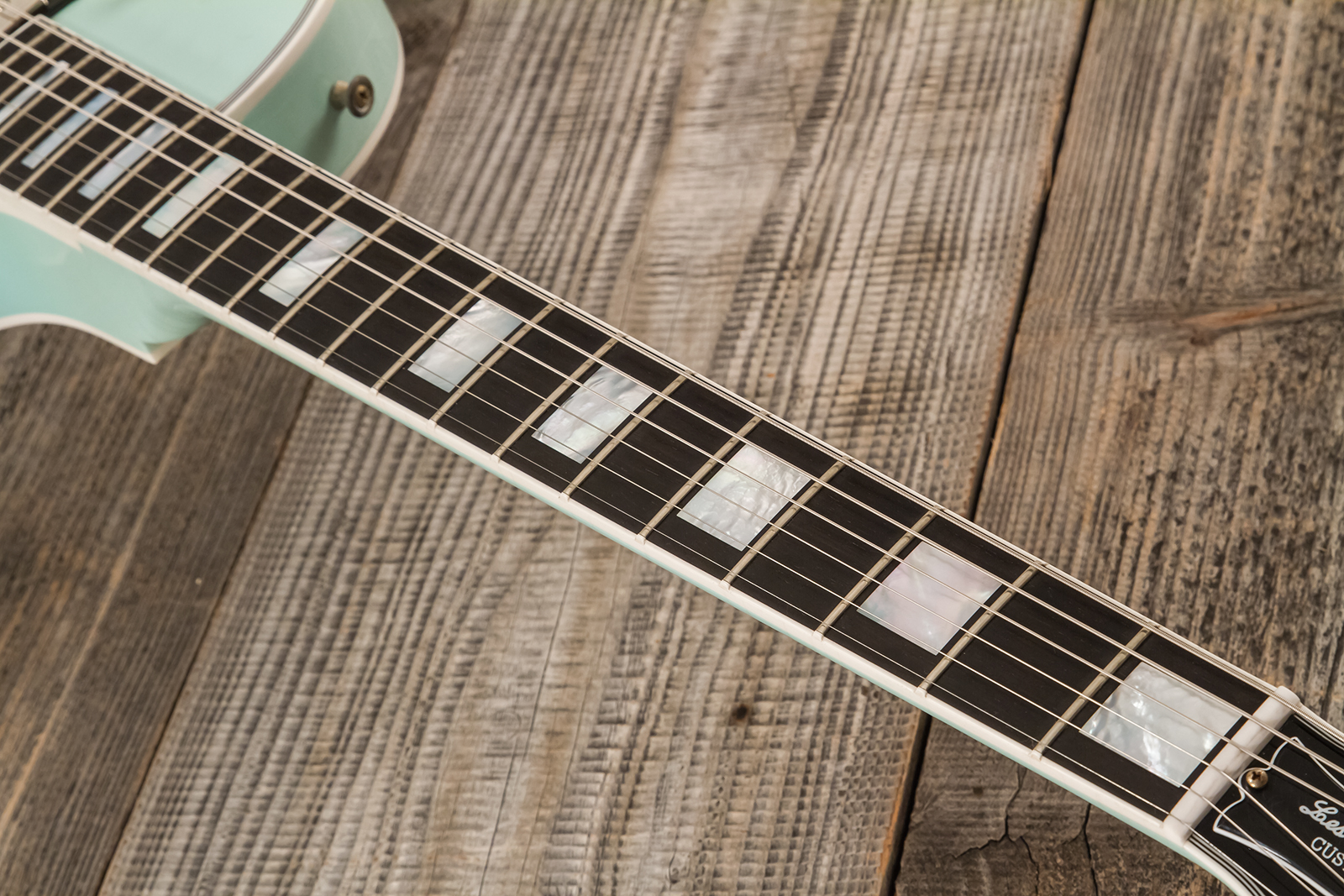Gibson Custom Shop M2m Les Paul Custom 2h Ht Eb #cs501799 - Murphy Lab Aged Kerry Green - Single cut electric guitar - Variation 5