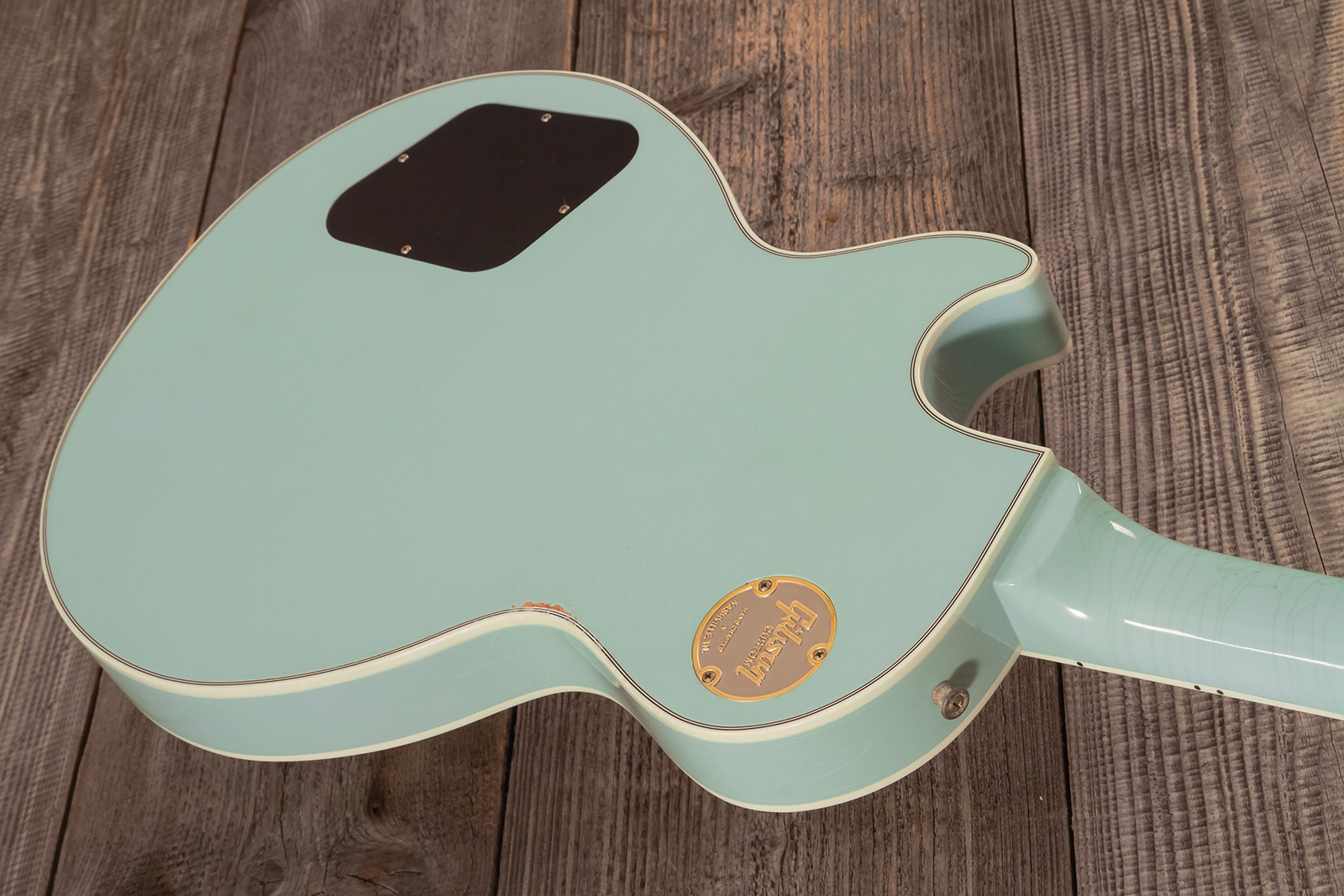 Gibson Custom Shop M2m Les Paul Custom 2h Ht Eb #cs501799 - Murphy Lab Aged Kerry Green - Single cut electric guitar - Variation 7