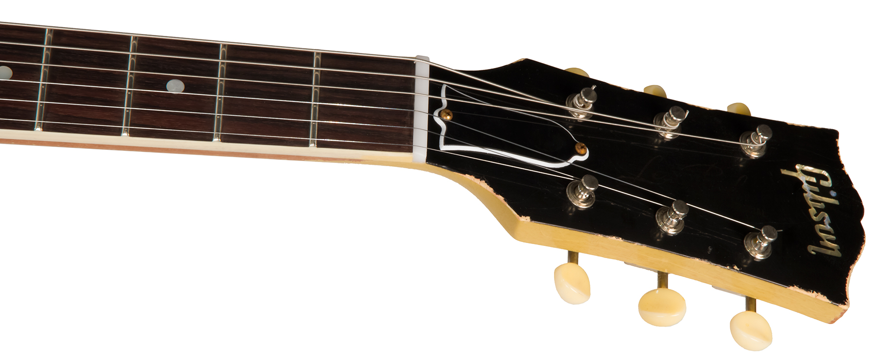 Gibson Custom Shop M2m Les Paul Special 1957 Single Cut Reissue P90 Ht Rw #70811 - Heavy Aged Tv Yellow - Single cut electric guitar - Variation 4