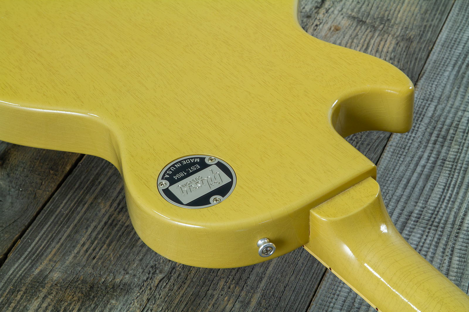 Gibson Custom Shop M2m Les Paul Special 1957 Single Cut Reissue P90 Ht Rw #70554 - Light Aged Tv - Single cut electric guitar - Variation 16