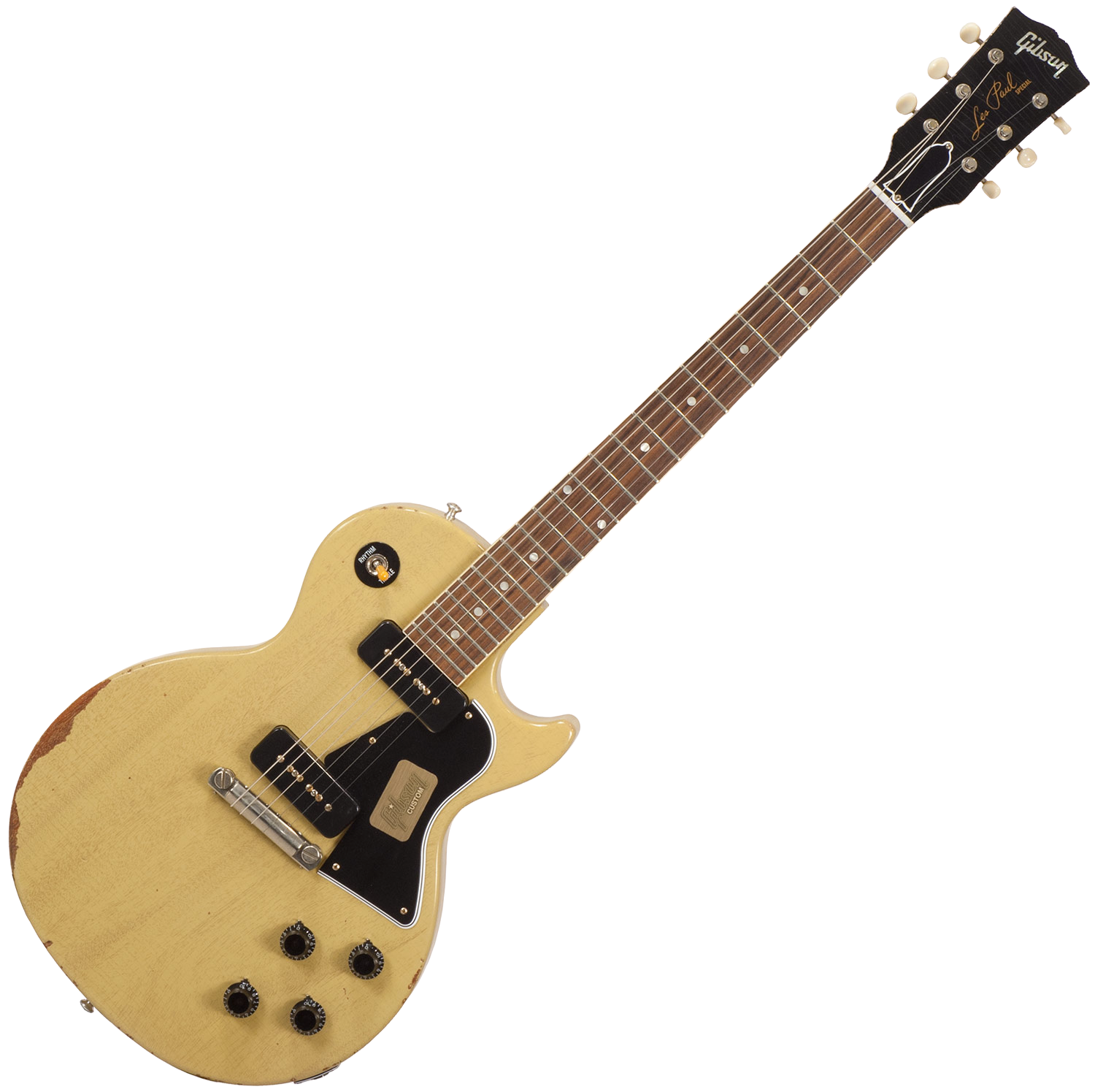 Gibson Custom Shop M2m 1960 Les Paul Special Sc Heavy Aged Tv Yellow Solid Body Electric Guitar Yellow