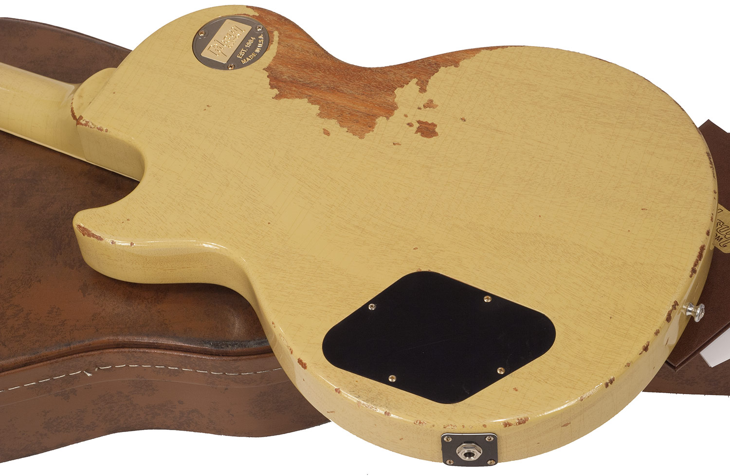 Gibson Custom Shop M2m  Les Paul Special 1960 Single Cut 2p90 Ht Rw - Heavy Aged Tv Yellow - Single cut electric guitar - Variation 3