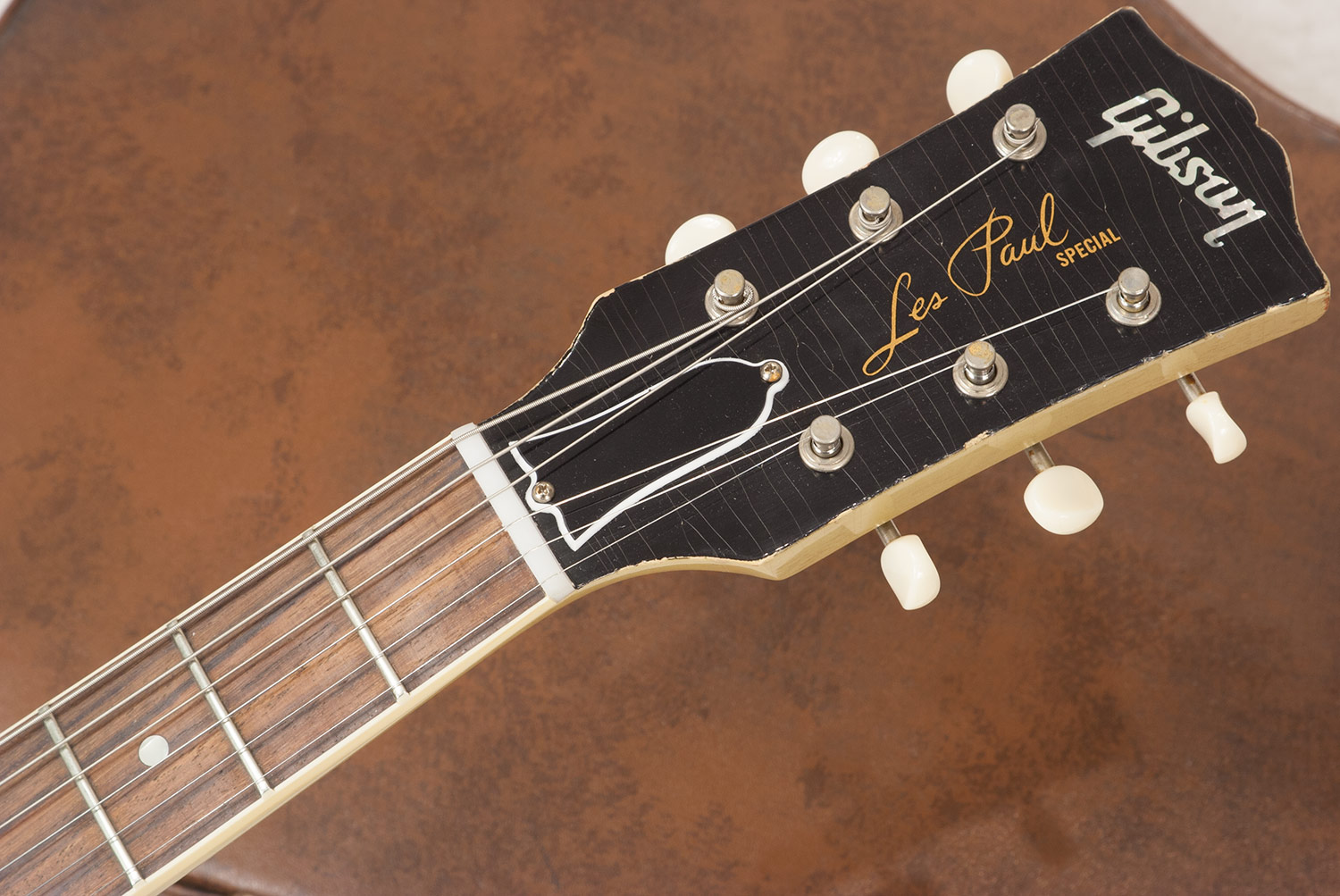 Gibson Custom Shop M2m  Les Paul Special 1960 Single Cut 2p90 Ht Rw - Heavy Aged Tv Yellow - Single cut electric guitar - Variation 4