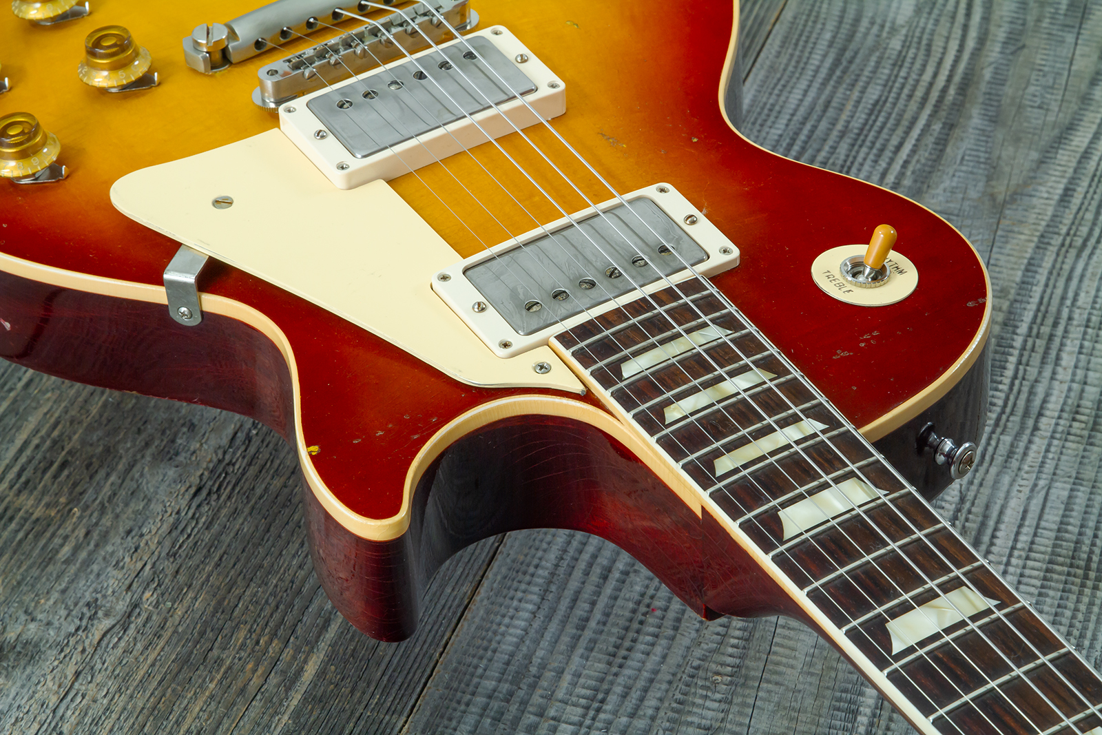 Gibson Custom Shop M2m Les Paul Standard 1958 2h Ht Rw #80780 - Heavy Aged '58 Burst - Single cut electric guitar - Variation 10