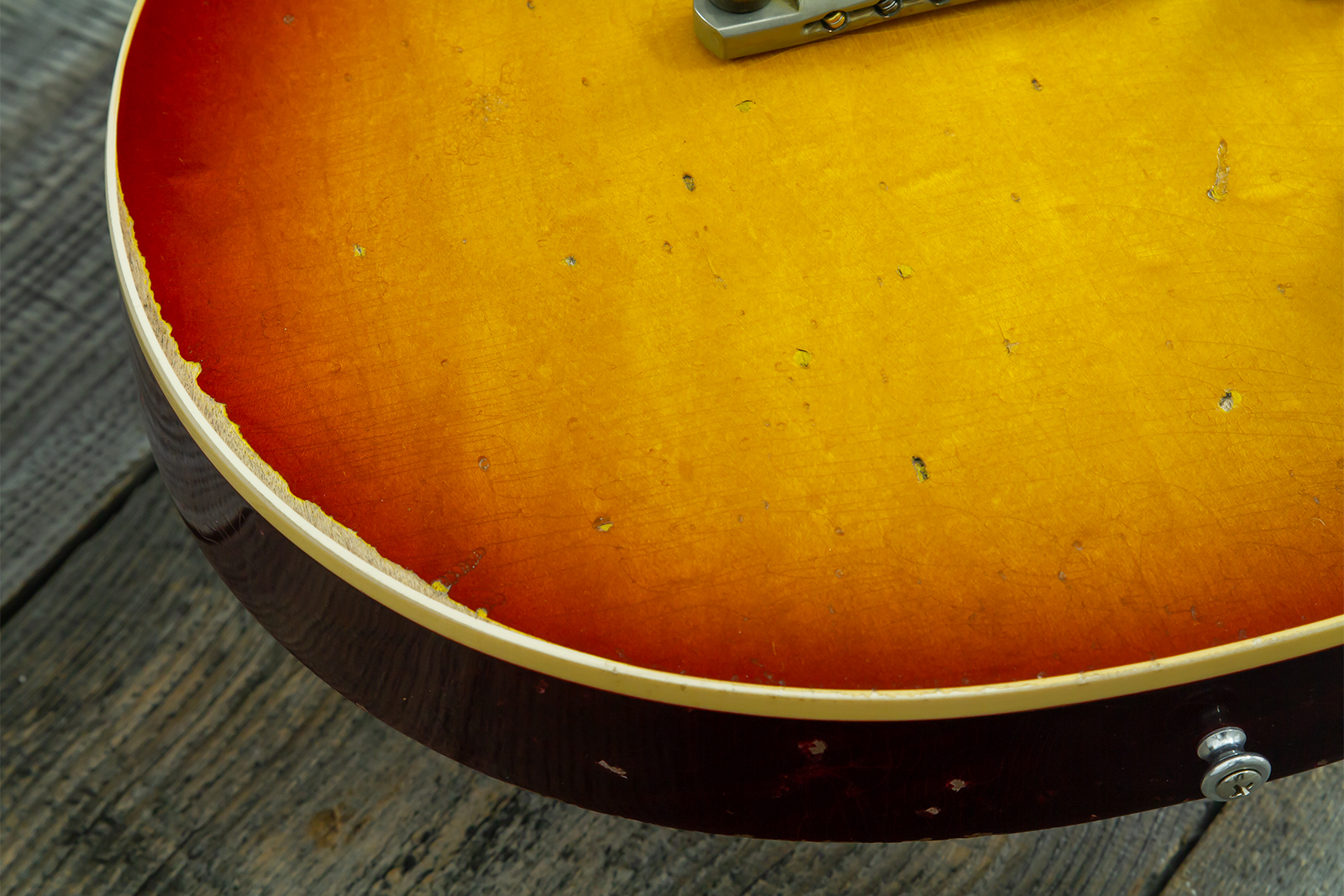 Gibson Custom Shop M2m Les Paul Standard 1958 2h Ht Rw #80780 - Heavy Aged '58 Burst - Single cut electric guitar - Variation 11