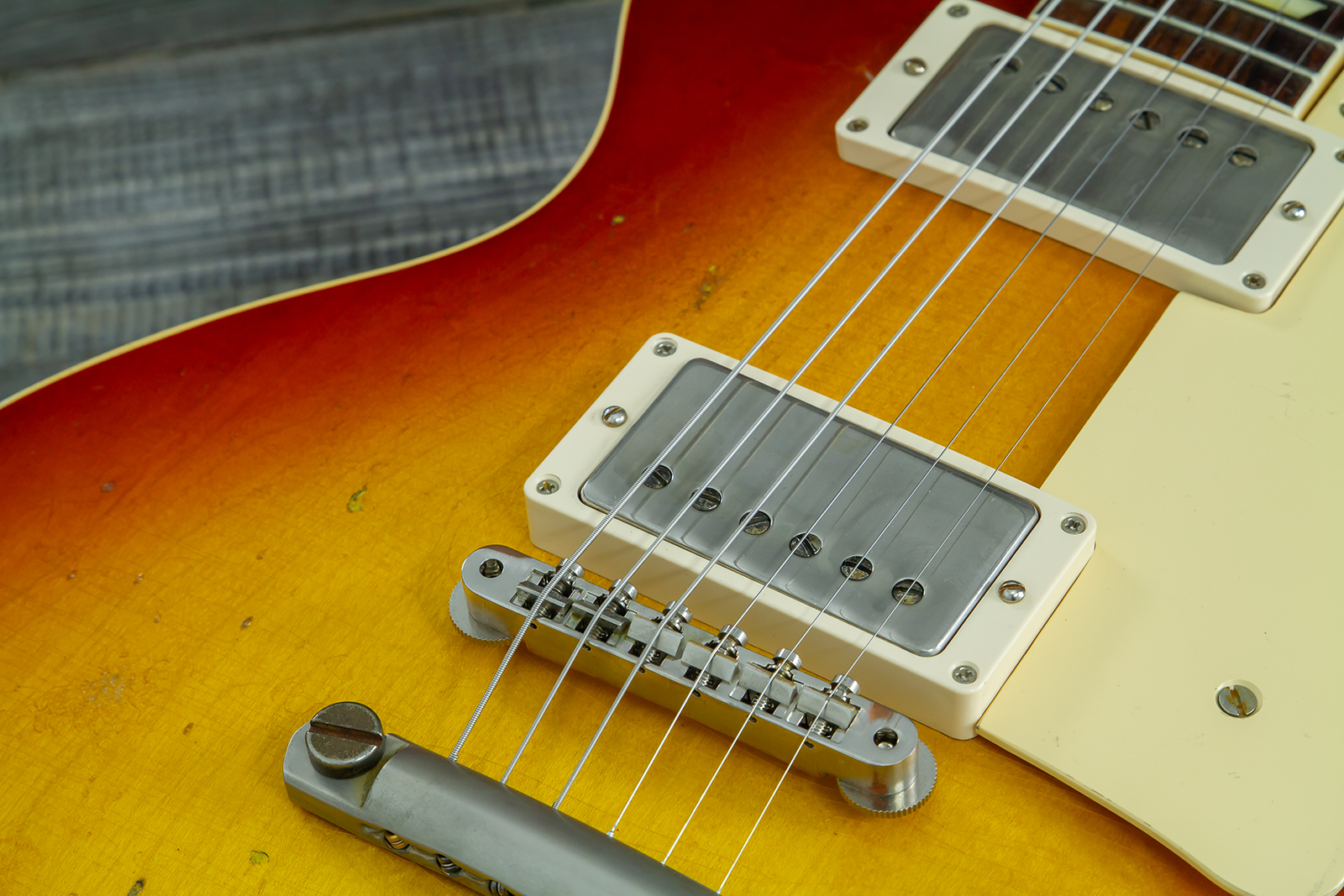 Gibson Custom Shop M2m Les Paul Standard 1958 2h Ht Rw #80780 - Heavy Aged '58 Burst - Single cut electric guitar - Variation 12