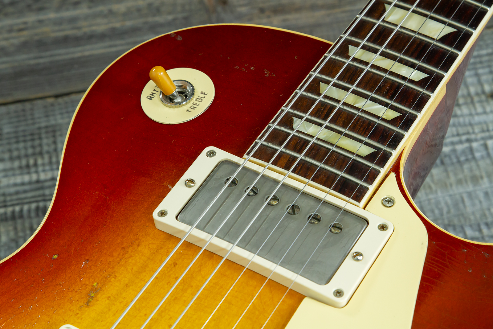 Gibson Custom Shop M2m Les Paul Standard 1958 2h Ht Rw #80780 - Heavy Aged '58 Burst - Single cut electric guitar - Variation 13