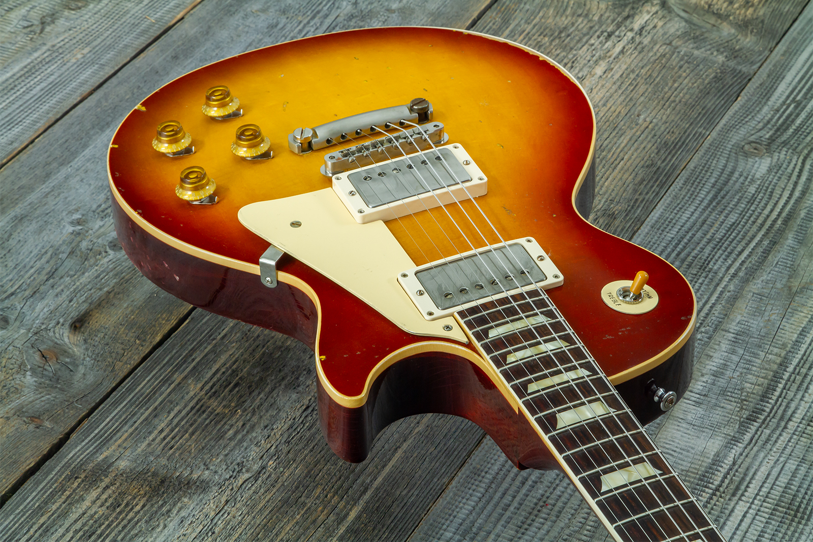 Gibson Custom Shop M2m Les Paul Standard 1958 2h Ht Rw #80780 - Heavy Aged '58 Burst - Single cut electric guitar - Variation 8