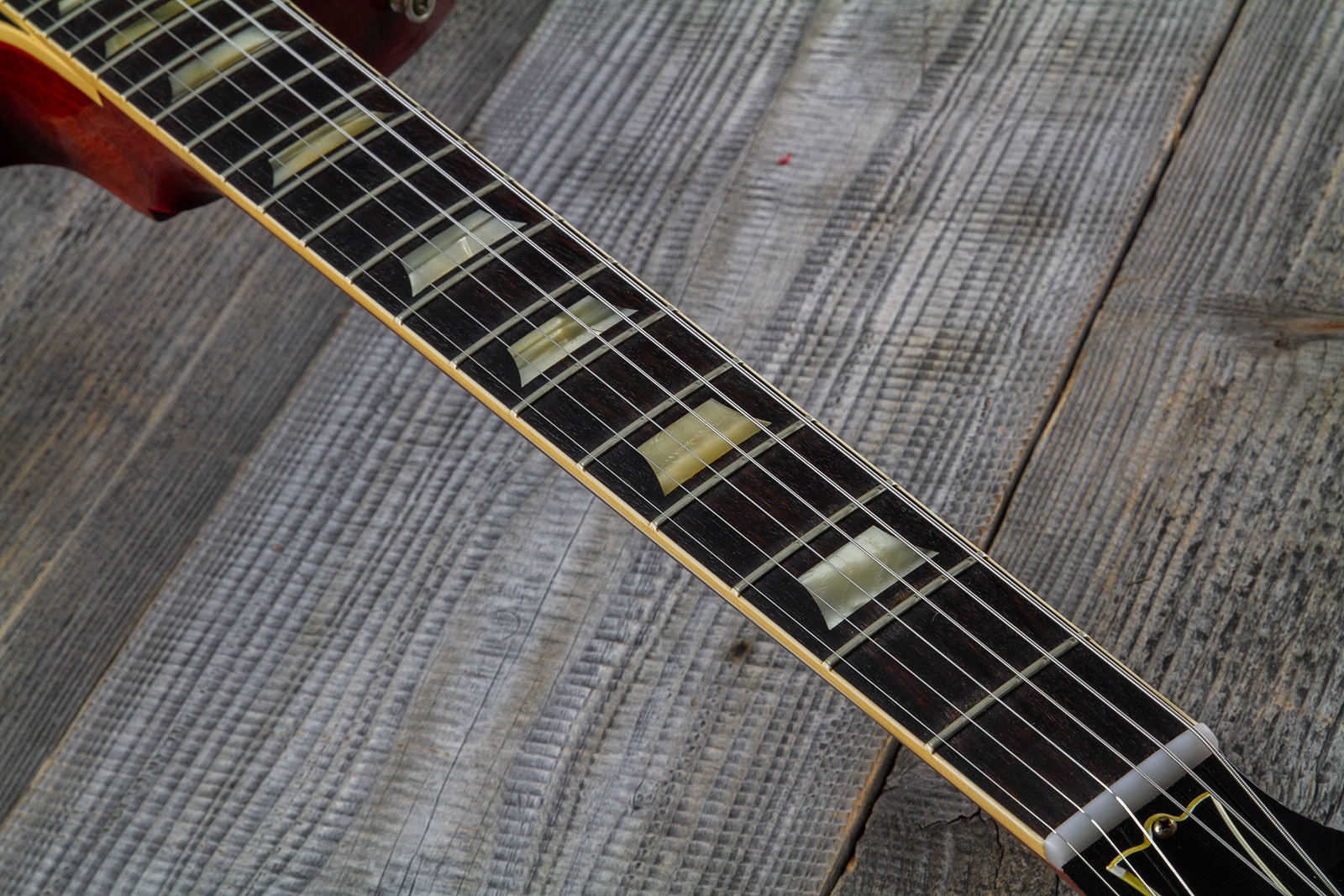 Gibson Custom Shop M2m Les Paul Standard 1958 2h Ht Rw #85546 - Murphy Lab Light Aged Ebony O. Gold - Single cut electric guitar - Variation 5