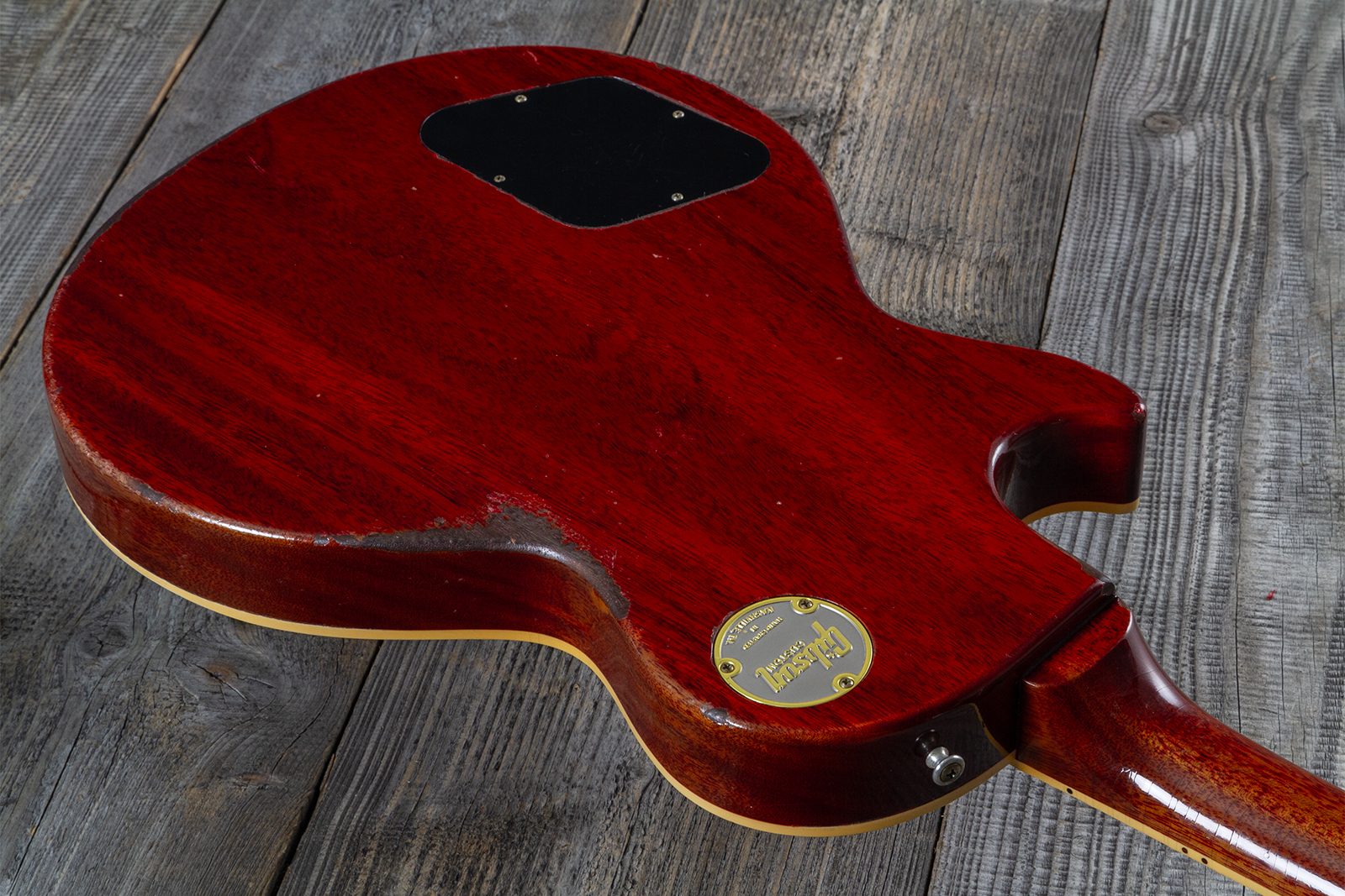 Gibson Custom Shop M2m Les Paul Standard 1958 2h Ht Rw #85546 - Murphy Lab Light Aged Ebony O. Gold - Single cut electric guitar - Variation 8