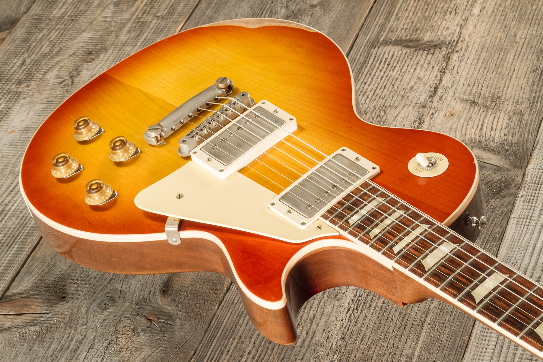Gibson Custom Shop M2m Les Paul Standard 1958 2h Ht Rw #891404 - Heavy Aged '58 Burst - Single cut electric guitar - Variation 2