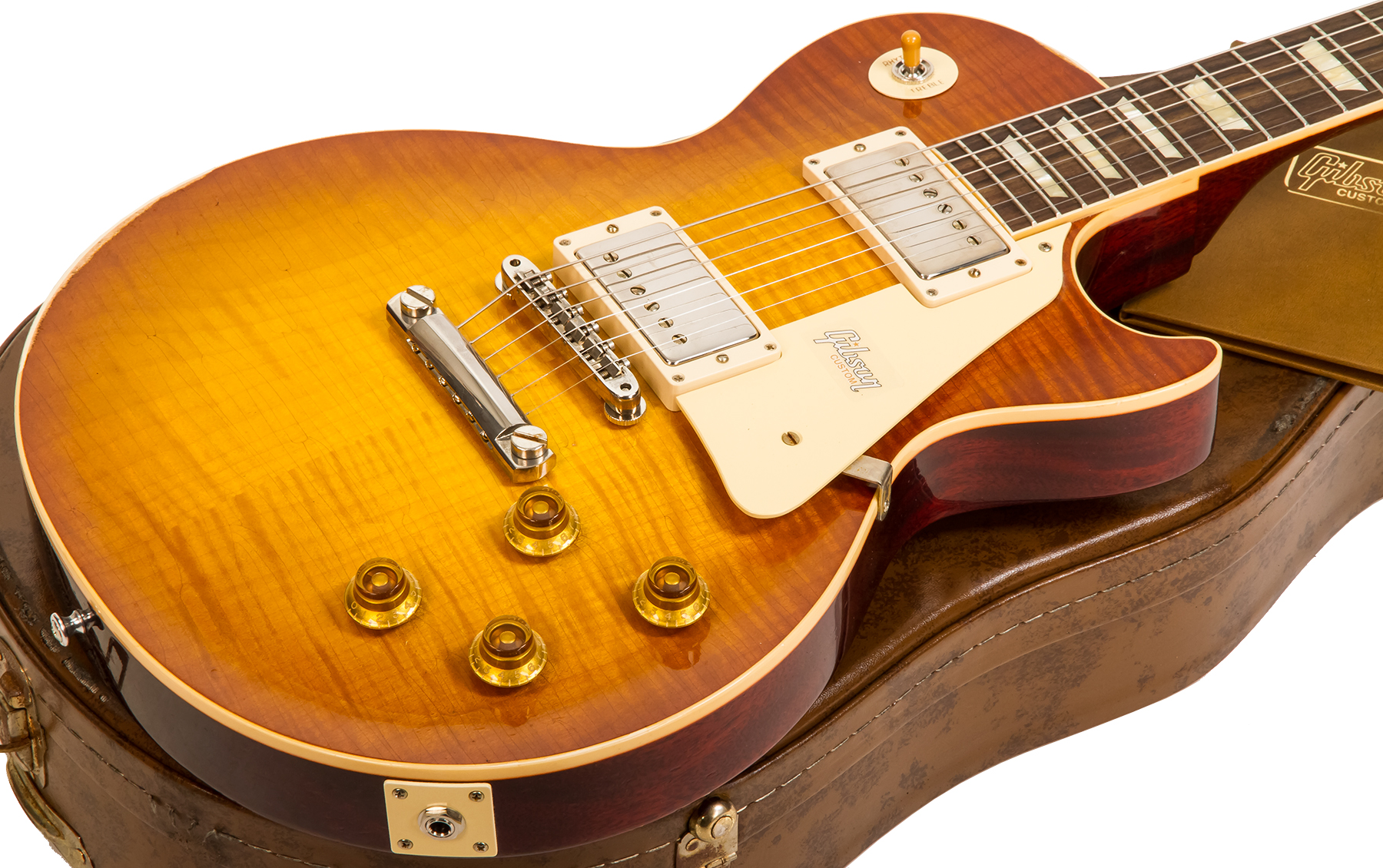 Gibson Custom Shop M2m Les Paul Standard 1958 #891117 - Lightly Aged Iced Tea - Single cut electric guitar - Variation 1