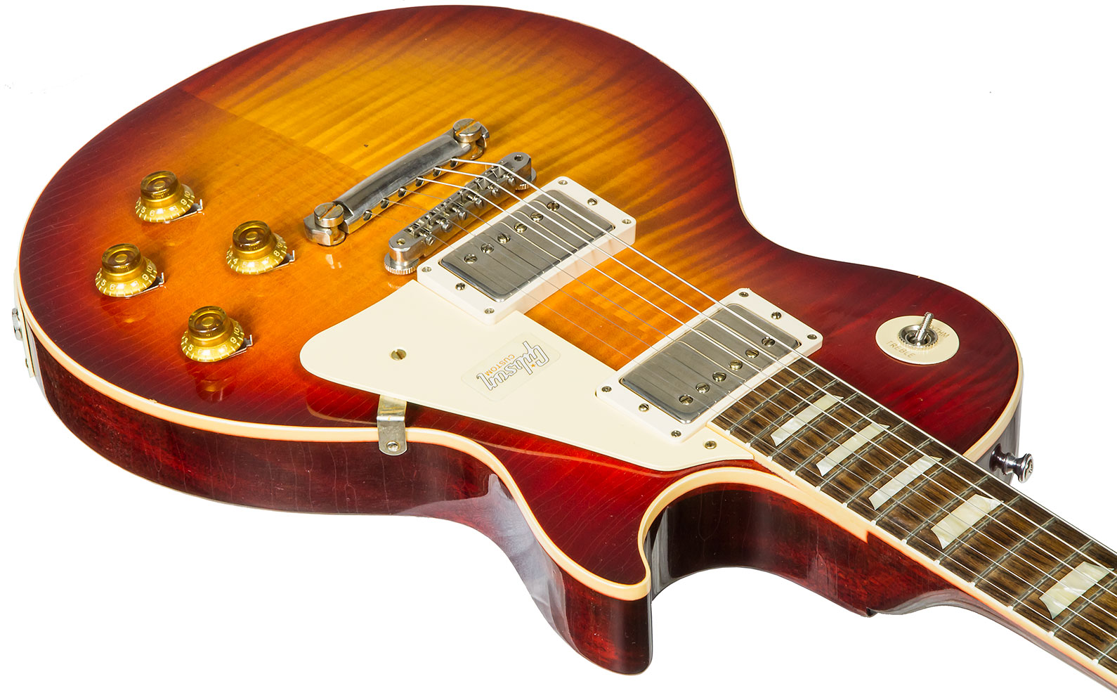 Gibson Custom Shop M2m Les Paul Standard 1958 2h Ht Rw #89889 - Aged Vintage Cherry Burst - Single cut electric guitar - Variation 2