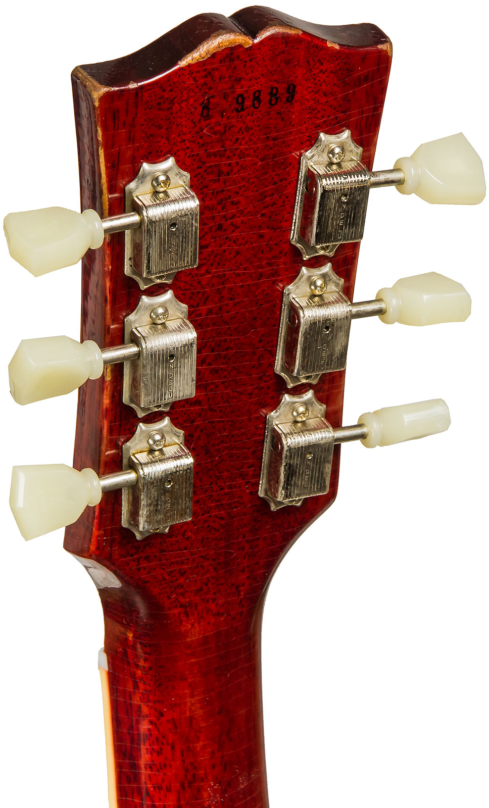 Gibson Custom Shop M2m Les Paul Standard 1958 2h Ht Rw #89889 - Aged Vintage Cherry Burst - Single cut electric guitar - Variation 4