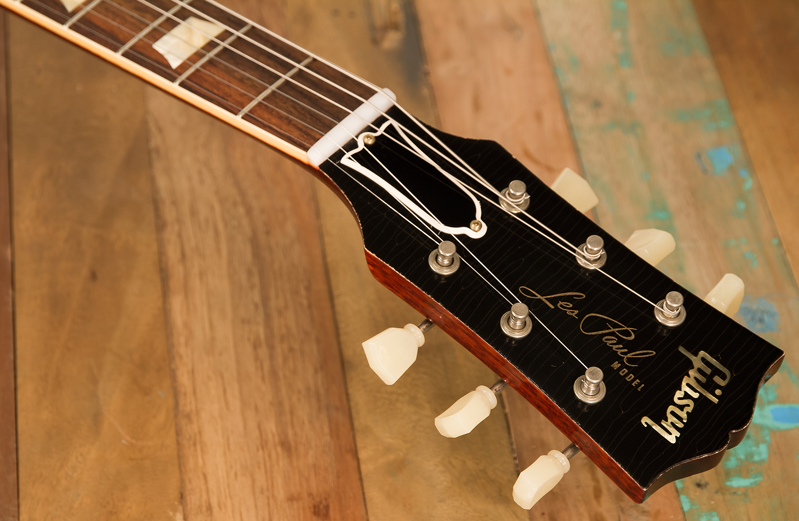 Gibson Custom Shop M2m Les Paul Standard 1958 2h Ht Rw #89904 - Kentucky Bourbon Fade - Single cut electric guitar - Variation 5
