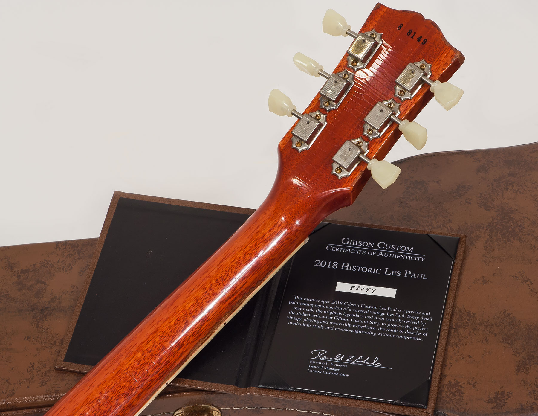 Gibson Custom Shop M2m Les Paul Standard 1958 2h Ht Rw #88149 - Heavy Aged Kentucky Bourbon Fade - Single cut electric guitar - Variation 5