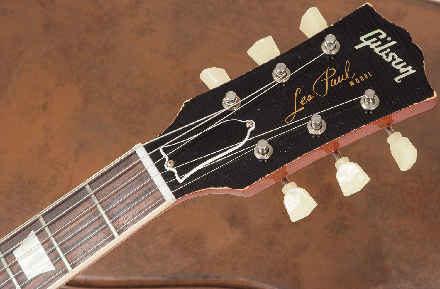 Gibson Custom Shop M2m Les Paul Standard 1958 2h Ht Rw #r862322 - Aged Bourbon Burst - Single cut electric guitar - Variation 6