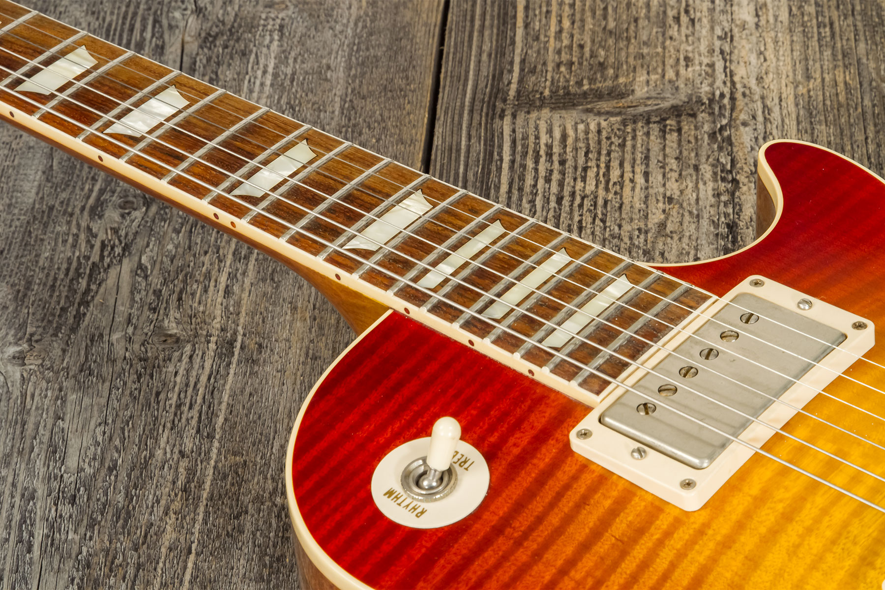 Gibson Custom Shop M2m Les Paul Standard 1959 2h Ht Rw #93133 - Vos Amber Burst - Single cut electric guitar - Variation 4