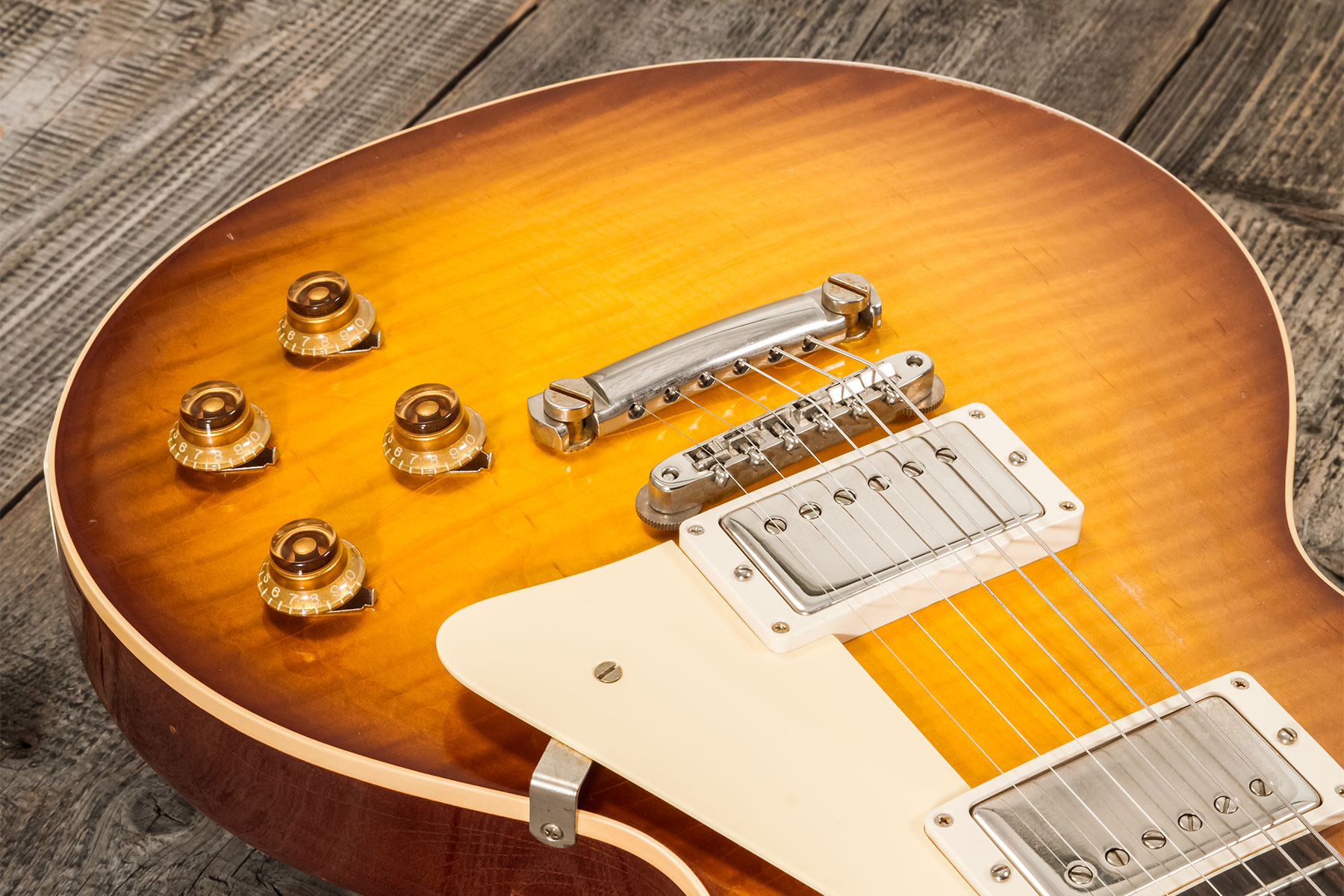 Gibson Custom Shop M2m Les Paul Standard 1959 2h Ht Rw #932130 - Murphy Lab Light Aged Golden Poppy Burst - Single cut electric guitar - Variation 3