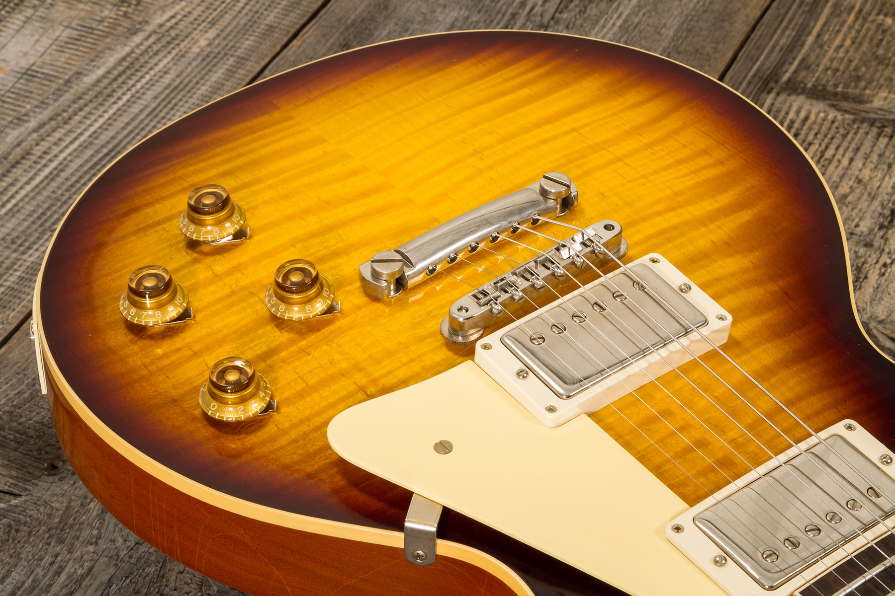Gibson Custom Shop M2m Les Paul Standard 1959 2h Ht Rw #932147 - Murphy Lab Ultra Light Aged Kindred Burst - Single cut electric guitar - Variation 3