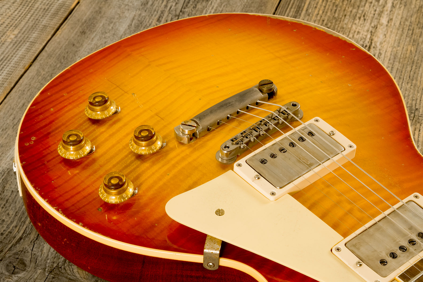 Gibson Custom Shop M2m Les Paul Standard 1959 2h Ht Rw #942136 - Murphy Lab Heavy Aged Sunrise Tea Burst - Single cut electric guitar - Variation 3