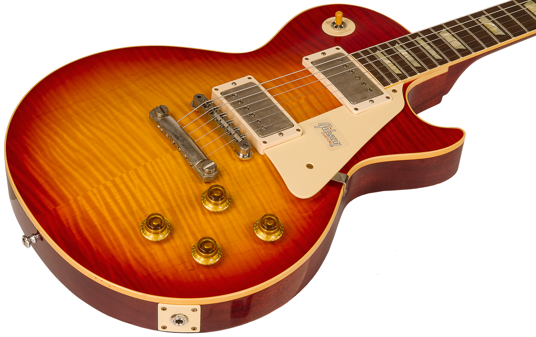 Gibson Custom Shop M2m Les Paul Standard 1959 60th Anniversary 2h Ht Rw #991818 - Vos Sunrise Teaburst - Single cut electric guitar - Variation 2