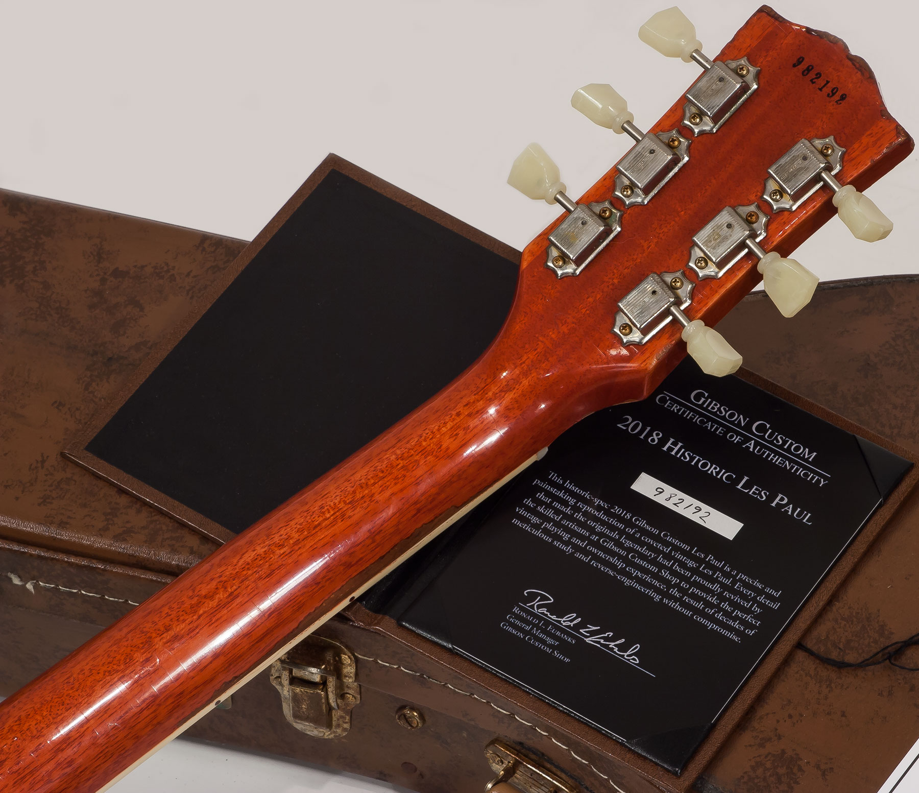 Gibson Custom Shop M2m Les Paul Standard 1959 2h Ht Rw #982192 - Heavy Aged Sunrise Tea Burst - Single cut electric guitar - Variation 5