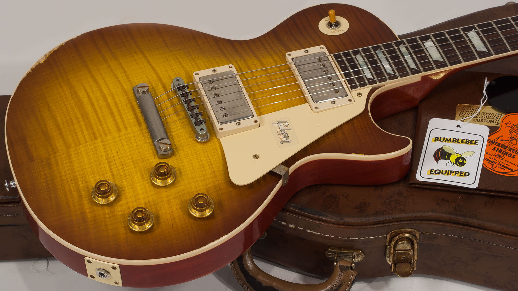 Gibson Custom Shop M2m Les Paul Standard 1959 2h Ht Rw #982197 - Heavy Aged Iced Tea - Single cut electric guitar - Variation 2