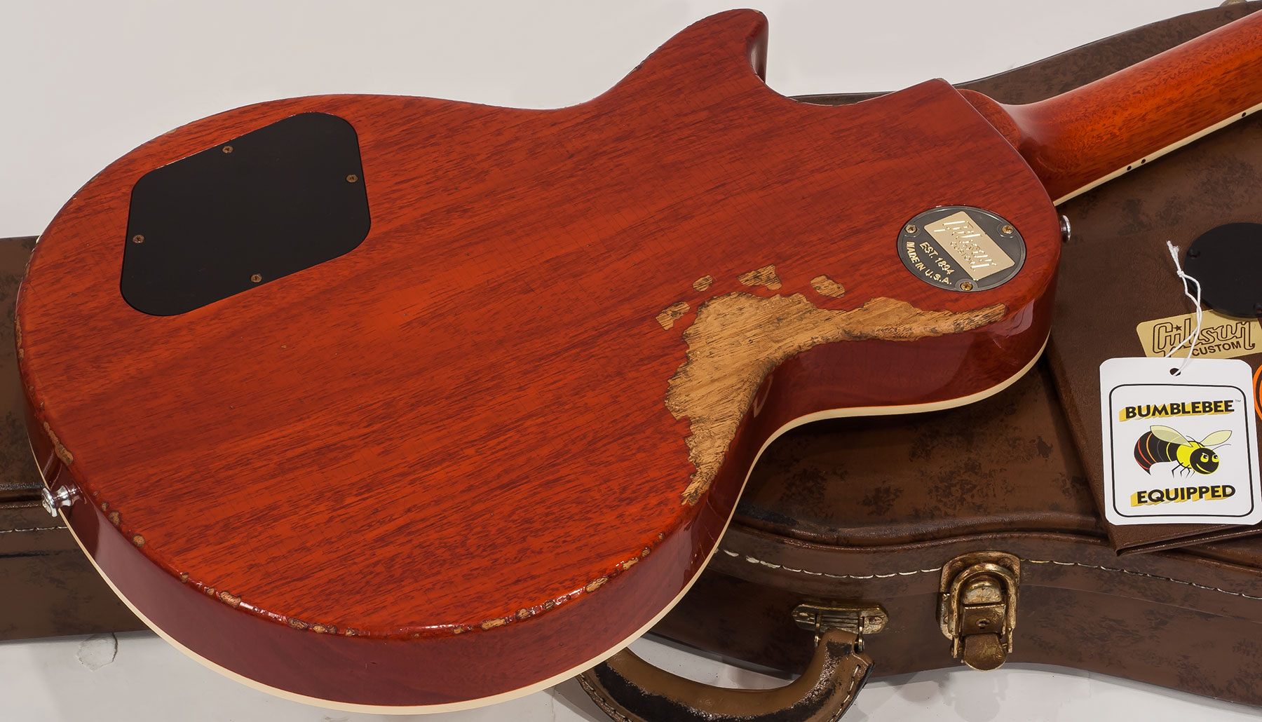 Gibson Custom Shop M2m Les Paul Standard 1959 2h Ht Rw #982197 - Heavy Aged Iced Tea - Single cut electric guitar - Variation 4