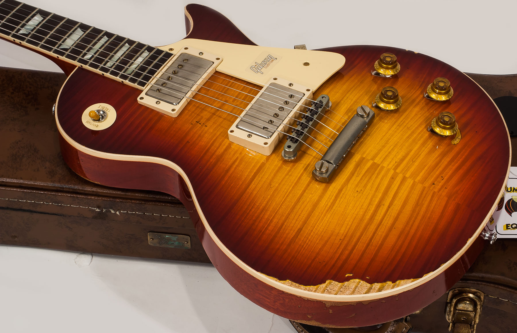 Gibson Custom Shop M2m Les Paul Standard 1959 2h Ht Rw #982206 - Heavy Aged Vintage Cherry Burst - Single cut electric guitar - Variation 3