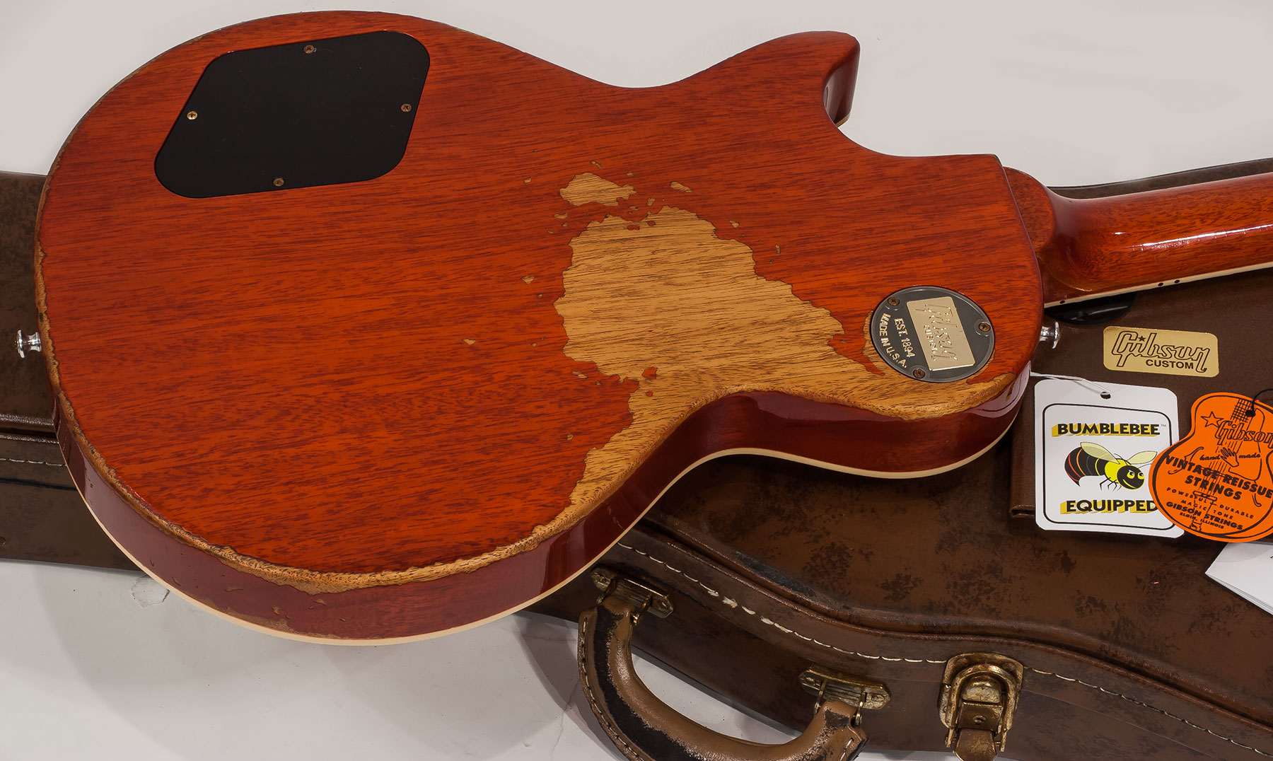 Gibson Custom Shop M2m Les Paul Standard 1959 2h Ht Rw #982206 - Heavy Aged Vintage Cherry Burst - Single cut electric guitar - Variation 4