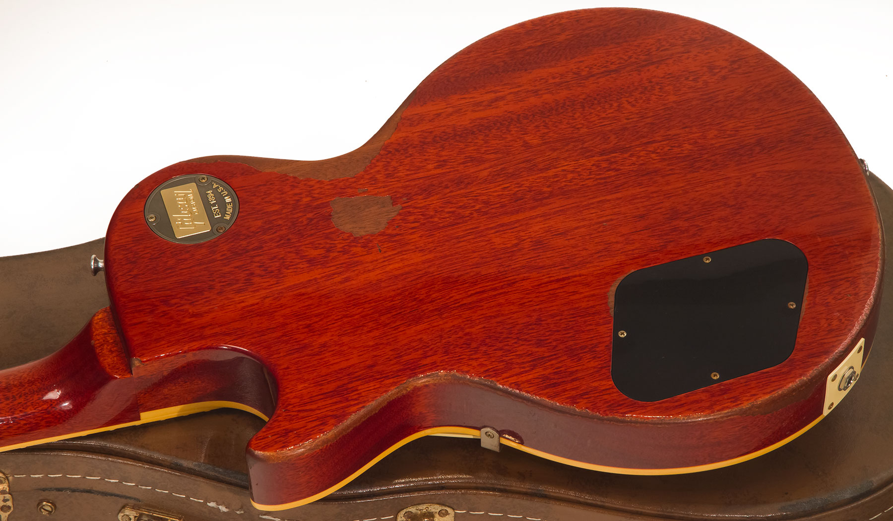Gibson Custom Shop M2m Les Paul Standard 1959 2h Ht Rw #983303 - Ultra Aged New Orange Sunset Fade - Single cut electric guitar - Variation 3