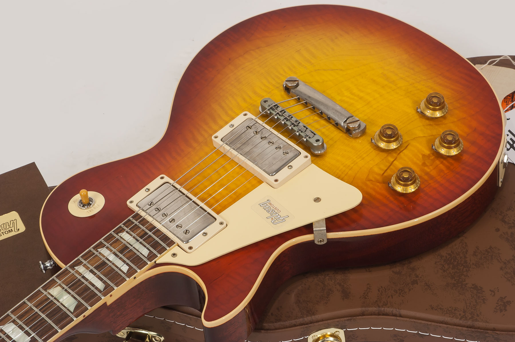 Gibson Custom Shop M2m Les Paul Standard 1959 Lh Gaucher Ltd 2h Ht Rw #971610 - Vos Washed Cherry - Left-handed electric guitar - Variation 4