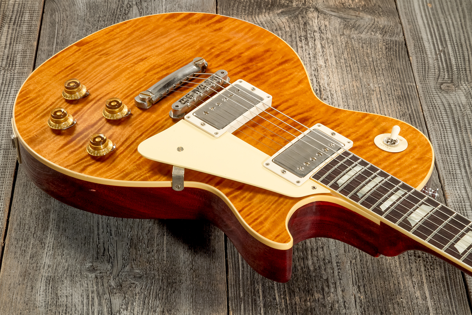 Gibson Custom Shop M2m Les Paul Standard 1959 Reissue 2h Ht Rw #932121 - Murphy Lab Light Aged Mojave Burst - Single cut electric guitar - Variation 2