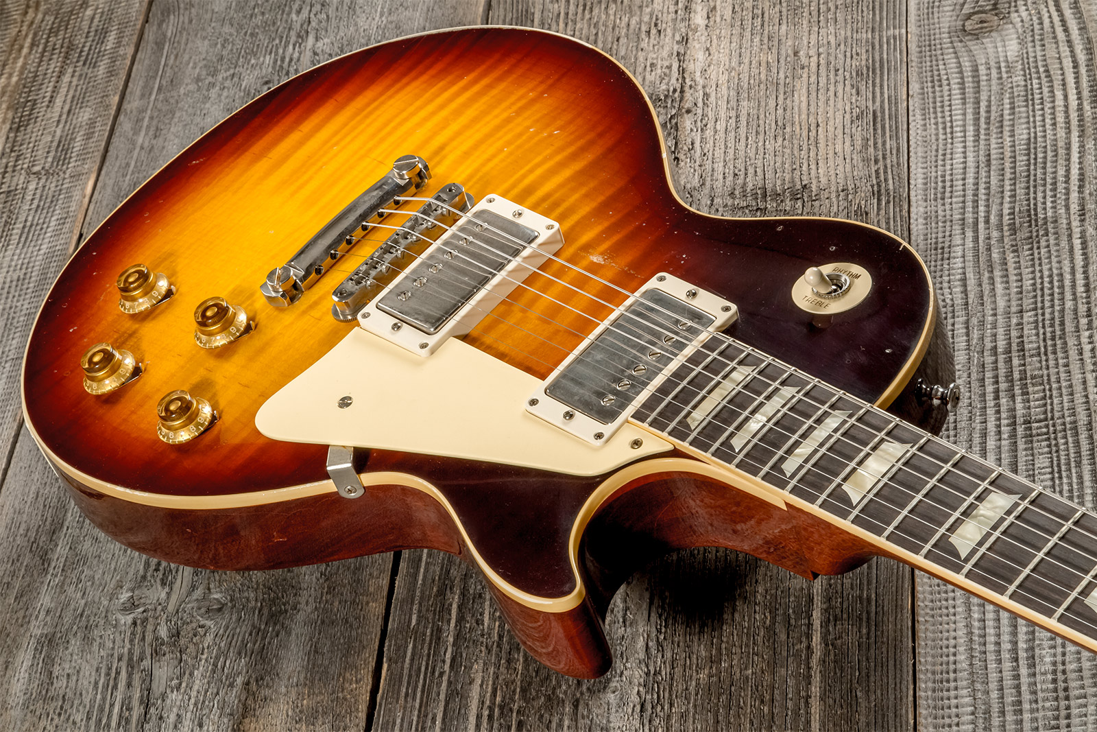 Gibson Custom Shop M2m Les Paul Standard 1959 Reissue 2h Ht Rw #932140 - Murphy Lab Light Aged Bourbon Burst - Single cut electric guitar - Variation 