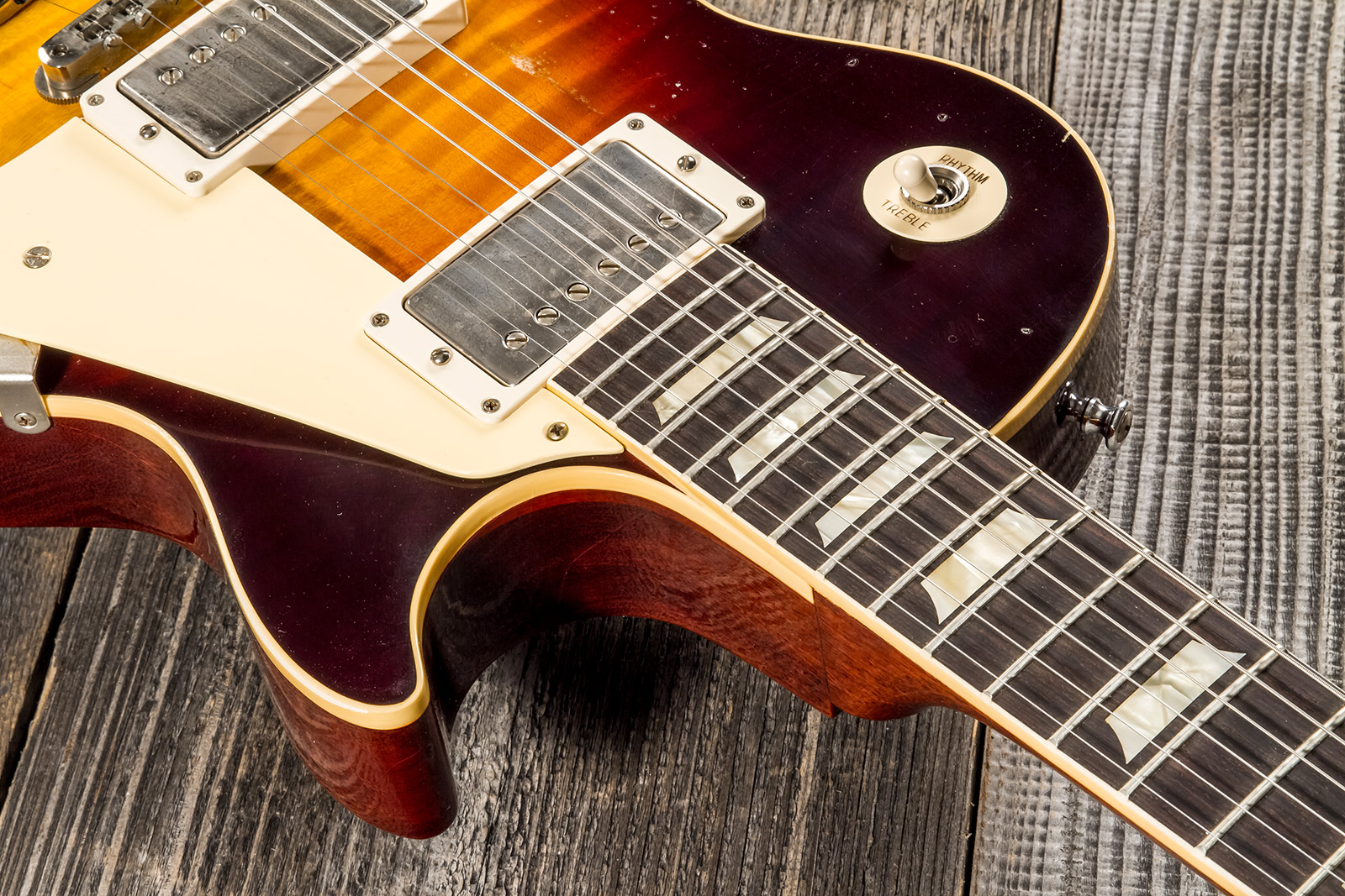 Gibson Custom Shop M2m Les Paul Standard 1959 Reissue 2h Ht Rw #932140 - Murphy Lab Light Aged Bourbon Burst - Single cut electric guitar - Variation 