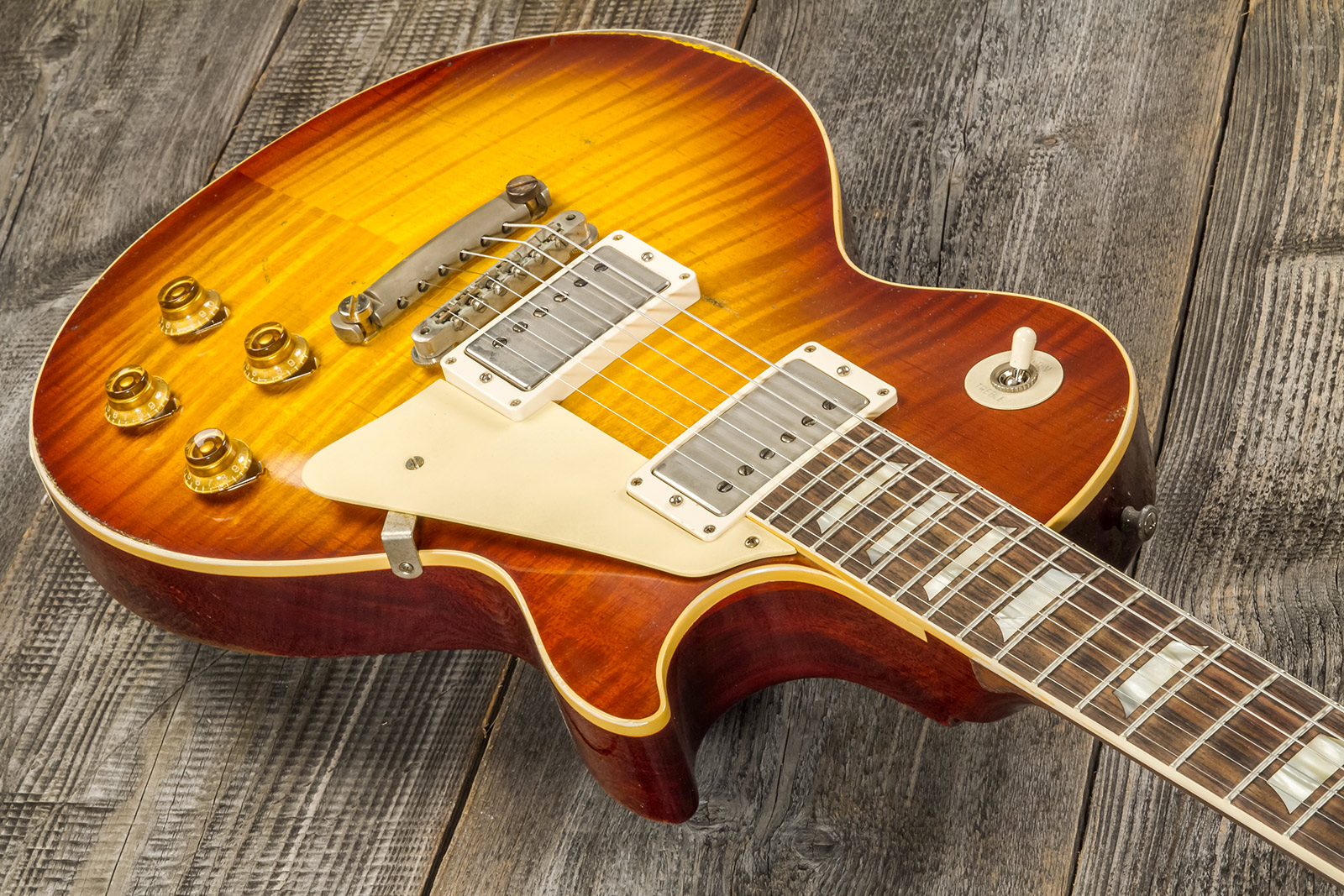 Gibson Custom Shop M2m Les Paul Standard 1959 Reissue 2h Ht Rw #932156 - Ultra Heavy Aged Iced Tea Burst - Single cut electric guitar - Variation 2