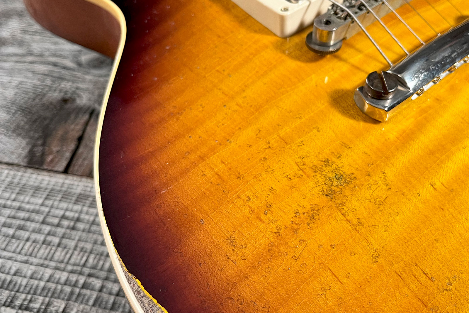Gibson Custom Shop M2m Les Paul Standard 1959 Reissue 2h Ht Rw #932158 - Ultra Heavy Aged Kindred Burst - Single cut electric guitar - Variation 5