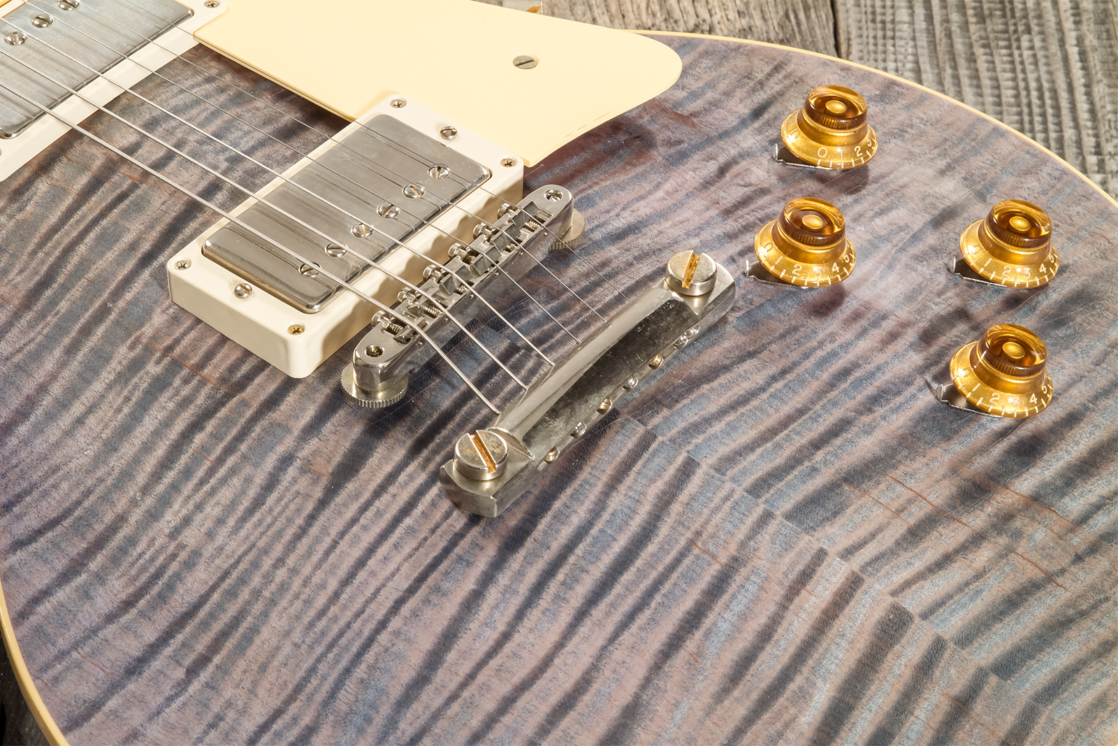 Gibson Custom Shop M2m Les Paul Standard 1959 Reissue 2h Ht Rw #932161 - Murphy Lab Ultra Light Aged Ocean Blue - Single cut electric guitar - Variati