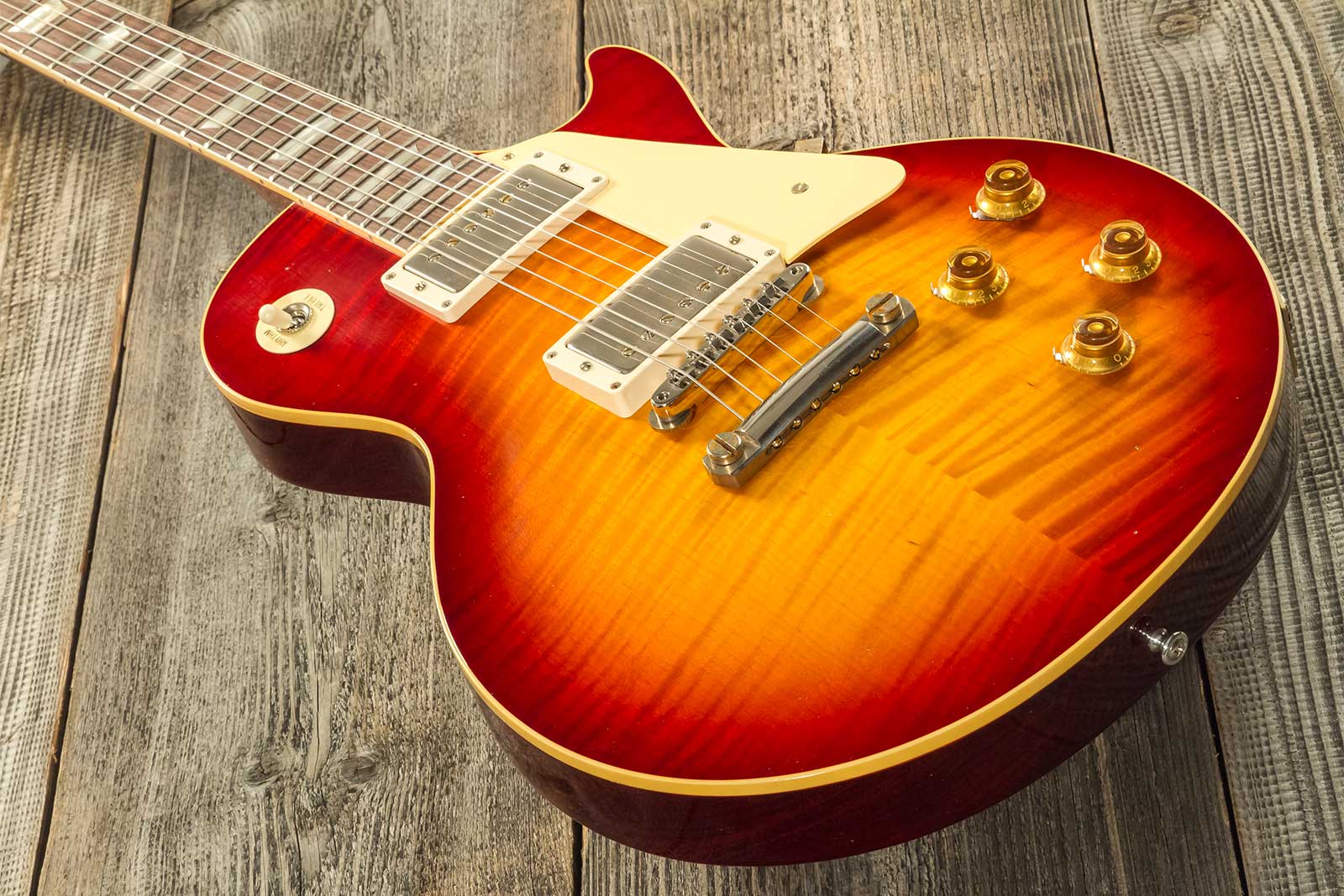 Gibson Custom Shop M2m Les Paul Standard 1959 Reissue 2h Ht Rw #934264 - Murphy Lab Ultra Light Aged Factory Burst - Single cut electric guitar - Vari