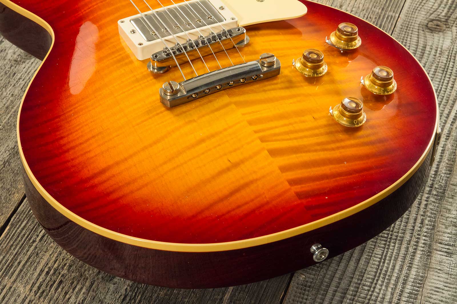 Gibson Custom Shop M2m Les Paul Standard 1959 Reissue 2h Ht Rw #934264 - Murphy Lab Ultra Light Aged Factory Burst - Single cut electric guitar - Vari